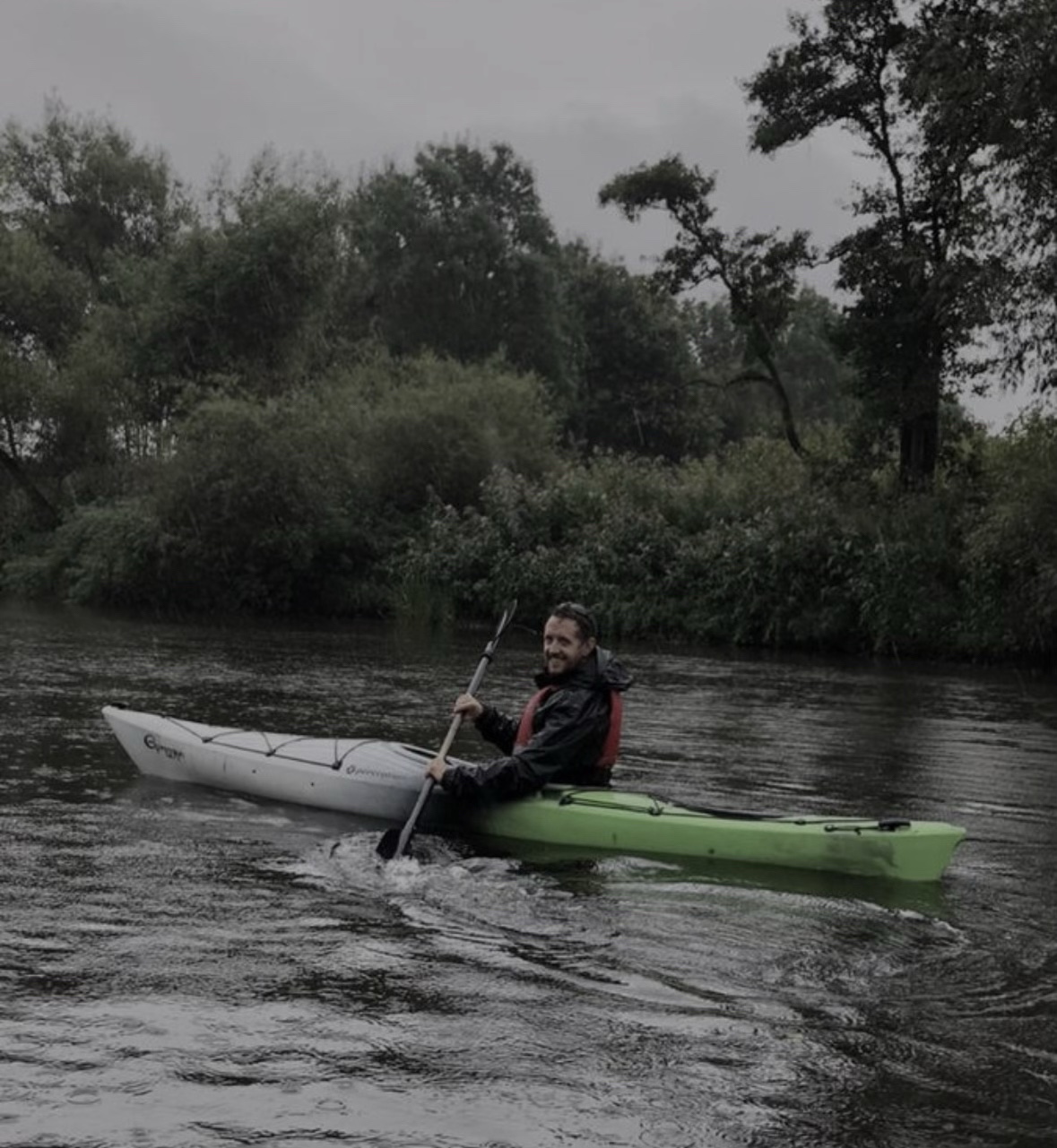 Alan Etherton kayaking