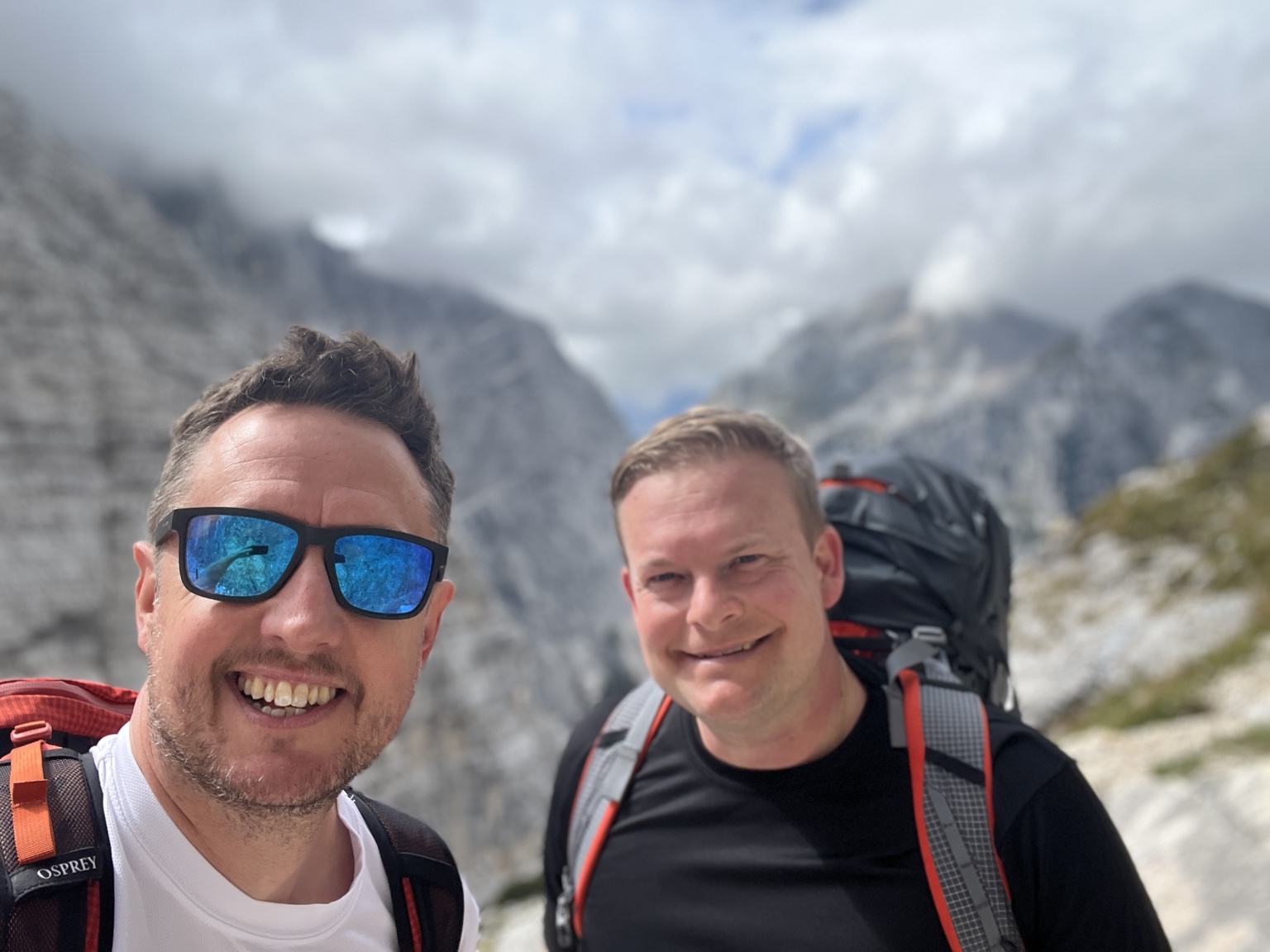 Cadet Horizons founders Alan Etherton and Jeremy Pitman in the mountains