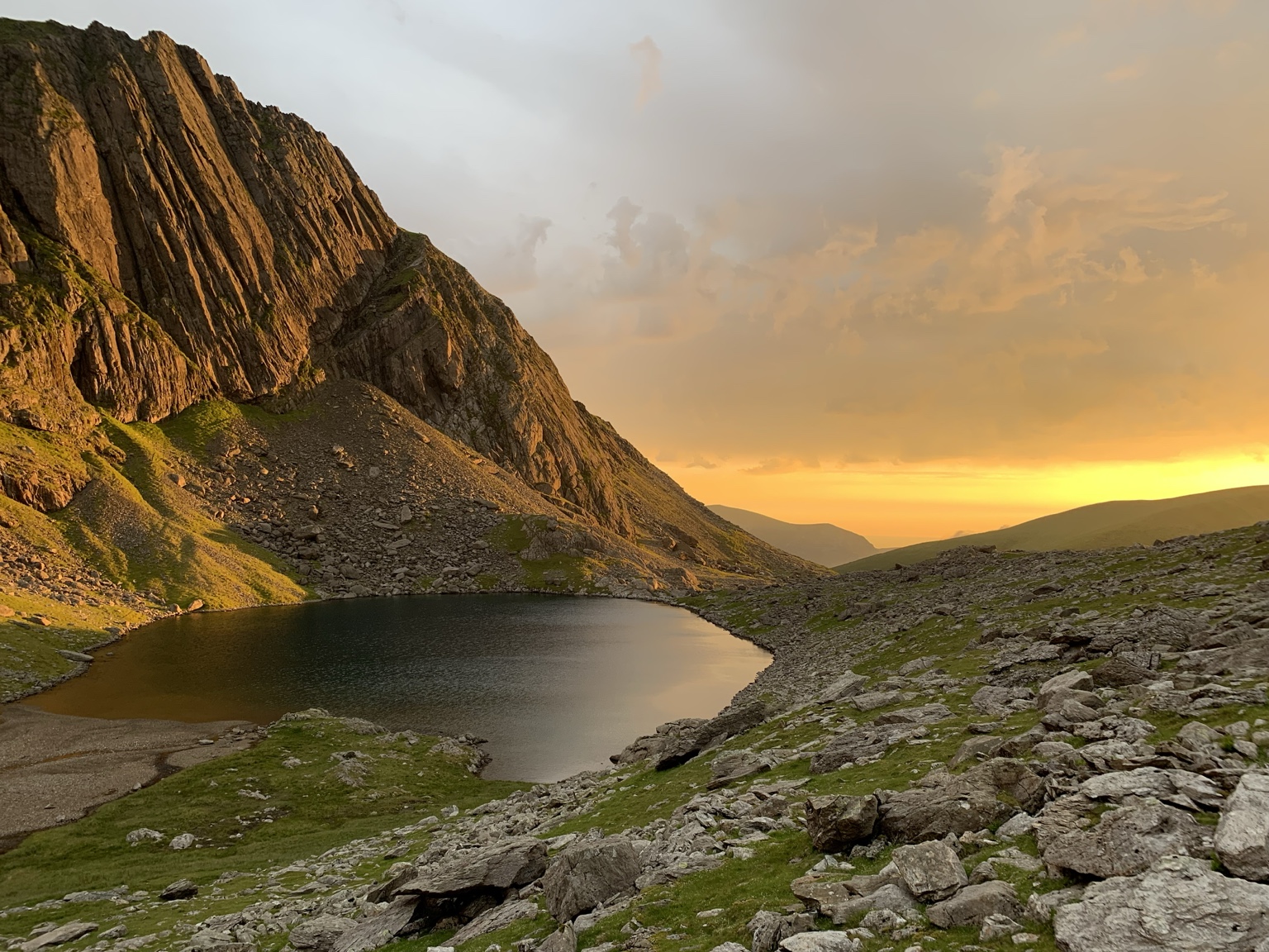A mountain lake