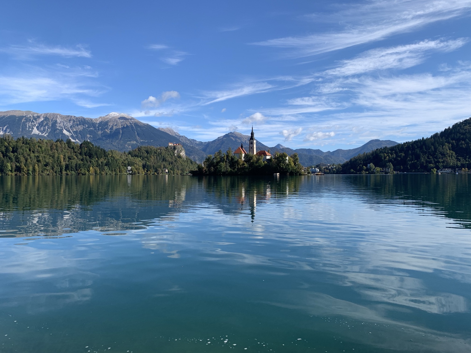 A quiet mountain lake